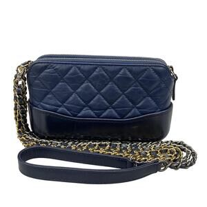 Chanel Gabrielle Chain Clutch / Matelasse Other Style Wallet A94505 aged calf